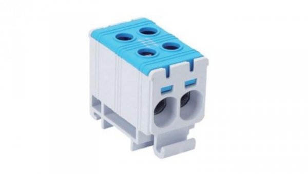 Blok rozdzielczy - odgałęźny 2 - polowy 2,5-35mm2 niebieski montaż płaski FJ-E35/2/B 1000052