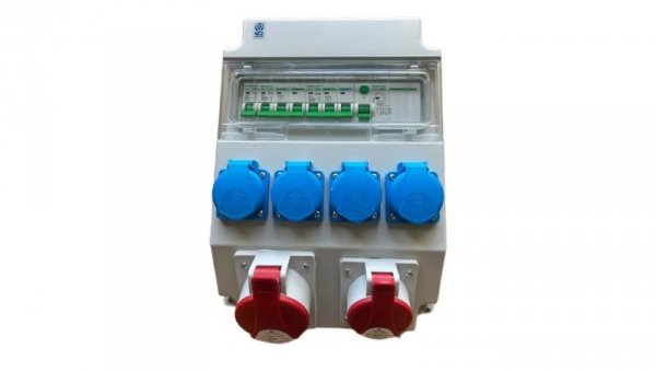 Rozdzielnica elektryczna CEE 32A 16A 230V z bezpiecznikami FI / 97V-3