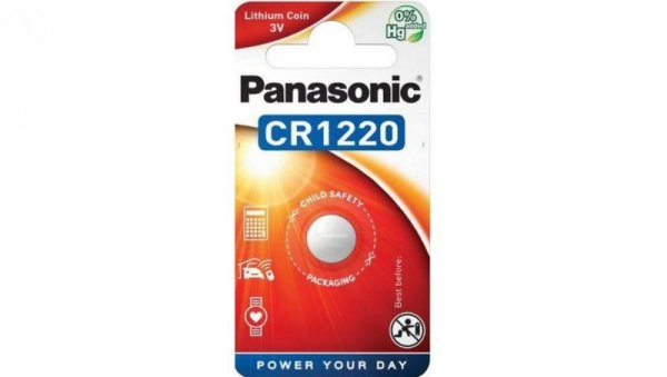 Bateria CR1220 1BL PANASONIC 3V 35mAh (1 szt.)