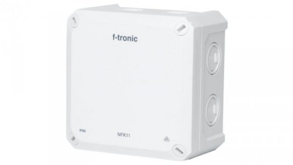 Puszka instalacyjna natynkowa NFK11 110x110x67mm bezhalogenowa hermetyczna IP66 biała NEPTUN Compact F-TRONIC