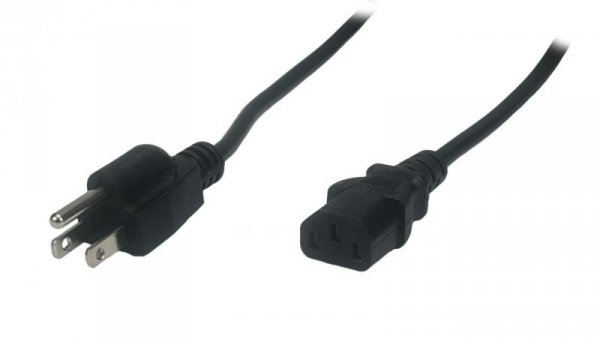 Przewód zasilający USA AC-US IEC C7 10A - POSAC-C7-10A/US30 czarny 3m