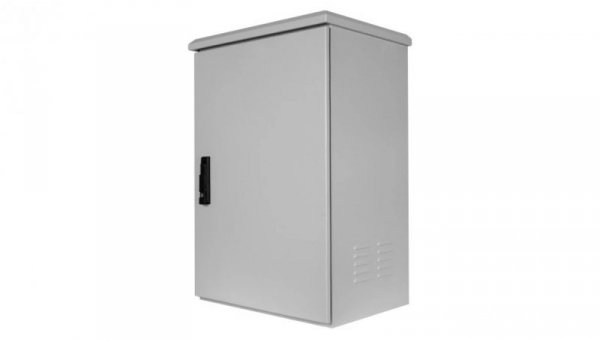 Szafa wisząca RACK 19 12U 430mm zewnętrzna hermetyczna drzwi pełne z zamkiem szara IP55 NEKU