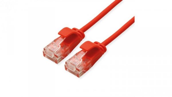 ROLINE UTP Data Center Patchkabel Cat.6A (Class EA), LSOH, extra dun, rood, 1,5 m