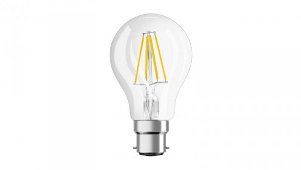 Żarówka LED A60 B22d 4W = 40W 470lm 2700K Ciepła FILAMENT Biała LEDVANCE