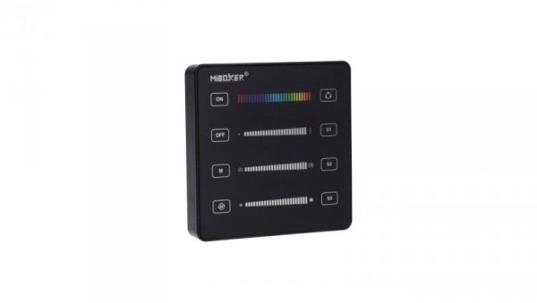 Panel MiLight Digital SPI RGB+CCT czarny bat sterownik cyfrowy B6