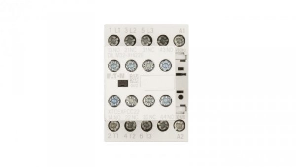 Stycznik mocy 12A 3P 230V AC 2Z 2R DILM12-22(230V50HZ,240V60HZ) 106362