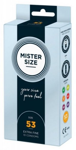 Prezerwatywy 53mm 10 szt. Mister Size