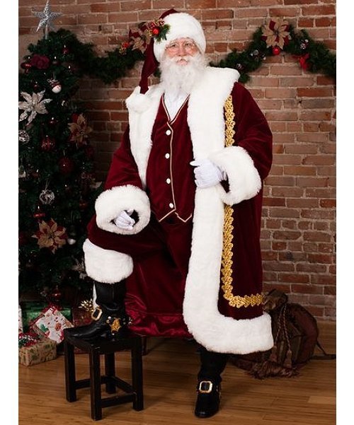 Profesjonalny Strój Świętego Mikołaja Św Mikołaj Premium Xiii