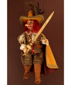 Marionetka wenecka - Cyrano de Bergerac (73 cm)