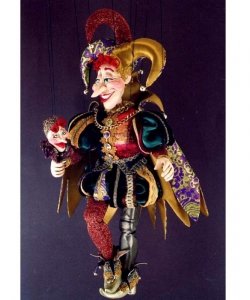 Marionetka wenecka - Joker (75 cm)