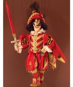 Marionetka wenecka - Capitano Spavento (72 cm)