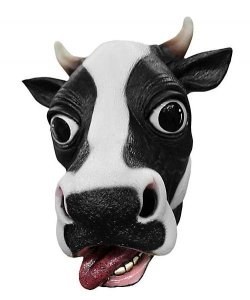 Maska lateksowa - Krowa