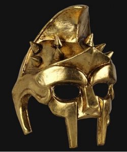 Maska wenecka - Gladiatore Gold