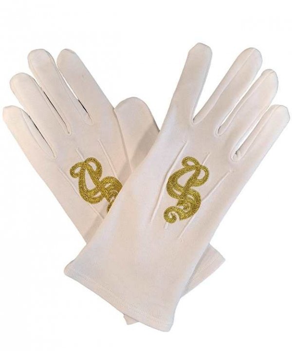 Profesjonalne duże rękawiczki Gwiazdora z emblematem Świetego Mikołaja Santa