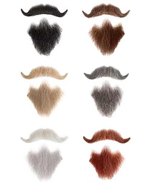 Sztuczna broda i wąsy Hrabia realistyczny zestaw do charakteryzacji