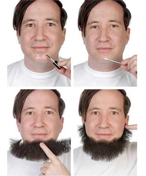 Sztuczne wąsy i broda Baca jak przyklejać sztuczną brodę do skóry