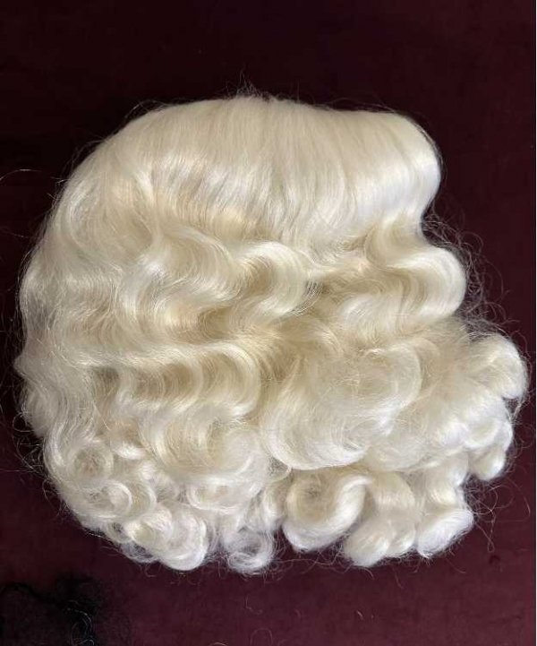 Zarost Mikołaja Deluxe – peruka + broda + wąsy | Kanekalon