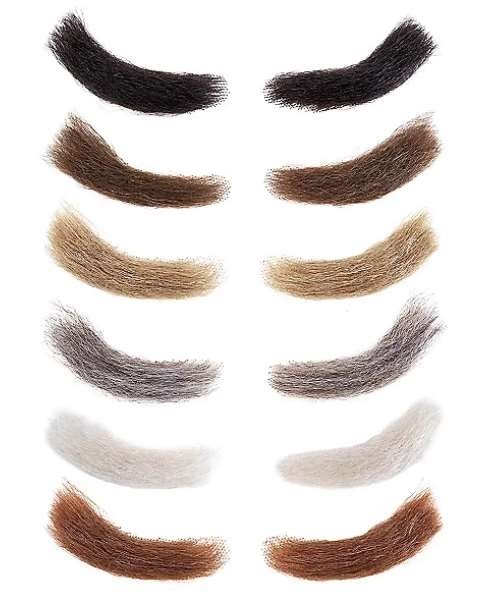 Guru ręcznie robione sztuczne brwi do teatru, filmu i cosplayu kolor włosia do wyboru