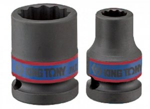 NASADKA KRÓTKA UDAROWA 1/2'' 21mm x 40mm, 12-kąt KING TONY