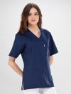 bluza medyczna ANIA z krótkim rękawem atramentowa