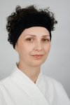 welurowa opaska kosmetyczna w kolorze czarnym