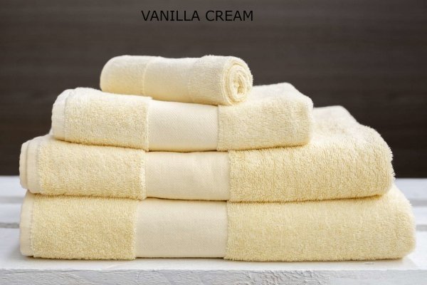 duży ręcznik kąpielowy Olima 450 wanilla cream