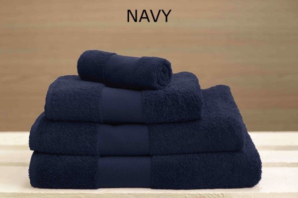 duży ręcznik kąpielowy Olima 450 navy