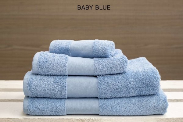 duży ręcznik kąpielowy Olima 450 baby blue
