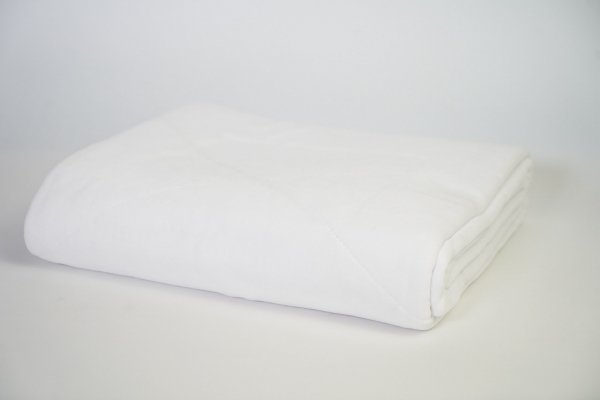 Koc kosmetyczny welurowy biały