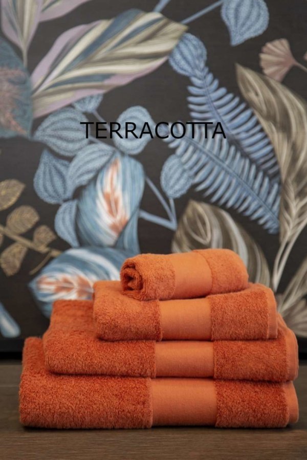 Ręcznik Olima 450 50x100 terracotta