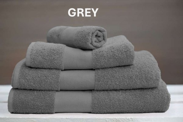 komplet ręczników ciemnoszarych