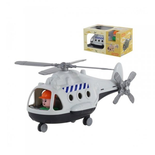 Helikopter Towarowy Alfa + Figurka