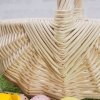 Koszyczek Wielkanocny Baniaczek Biały 20cm - Sklep z wiklina - zdjęcie 4