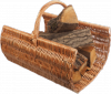 Kosz na drewno do kominka (listwa/50cm) - sklep z wiklina - zdjęcie