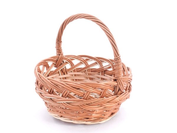 Koszyczek Wielkanocny Okrągły Ażurowy 21cm - Sklep z wiklina - zdjęcie 