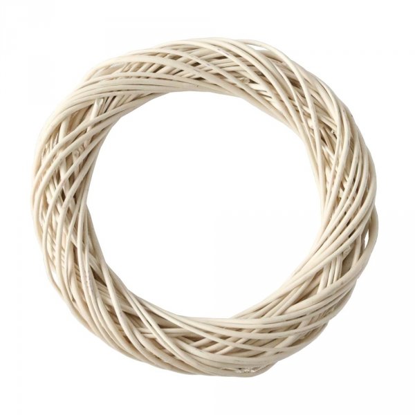 Wianek Biały 30cm - sklep z wiklina - zdjęcie
