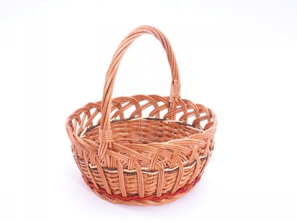 Koszyczek Wielkanocny Okrągły (Ażur/26cm) - Sklep z wiklina - zdjęcie