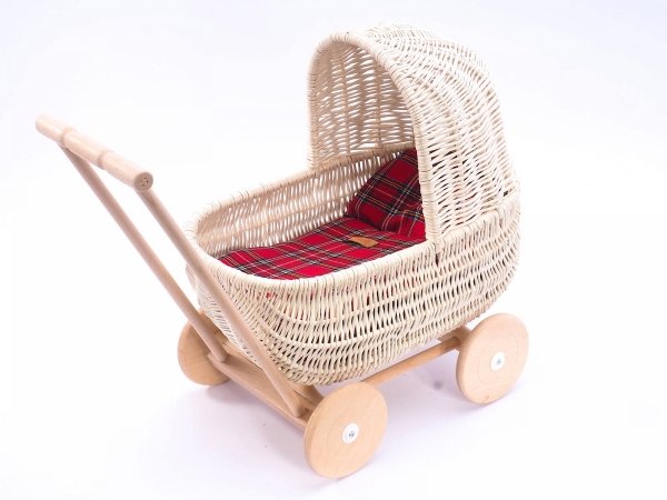 Wózek dla lalek Biały Standard 53cm - Sklep z wiklina - zdjęcie 1