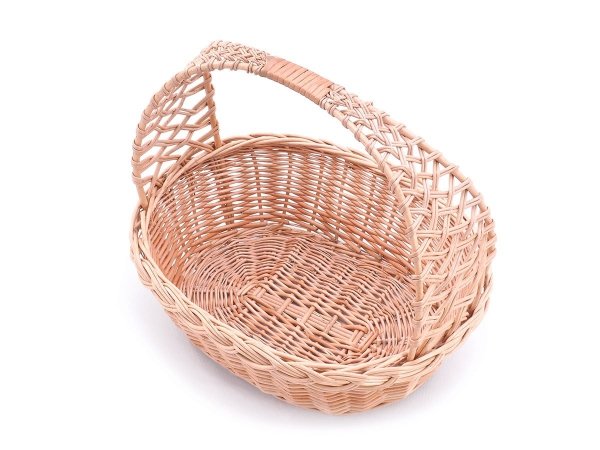Koszyczek Wielkanocny Kratka Owalny 26cm - Sklep z wiklina - zdjęcie 1
