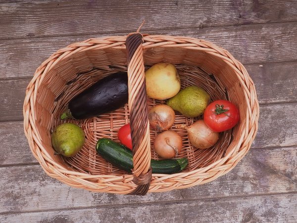  Kosz na zakupy Koszyk na grzybowy Wałkowy 45cm - sklep z wiklina - zdjęcie  6