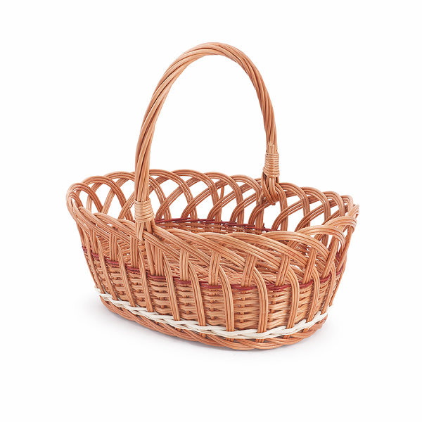 Koszyczek Wielkanocny Owalny (Ażur/29cm) - Sklep z wiklina - zdjecie 2