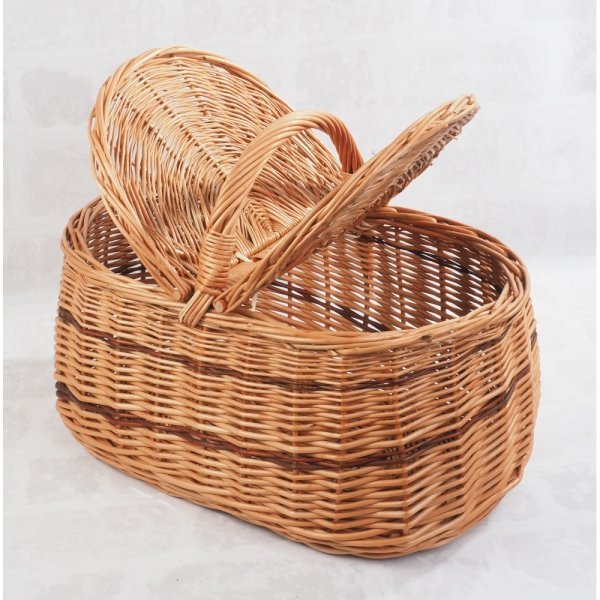 Koszyk piknikowy Samochodowy 37cm - sklep z wiklina - zdjęcie 2