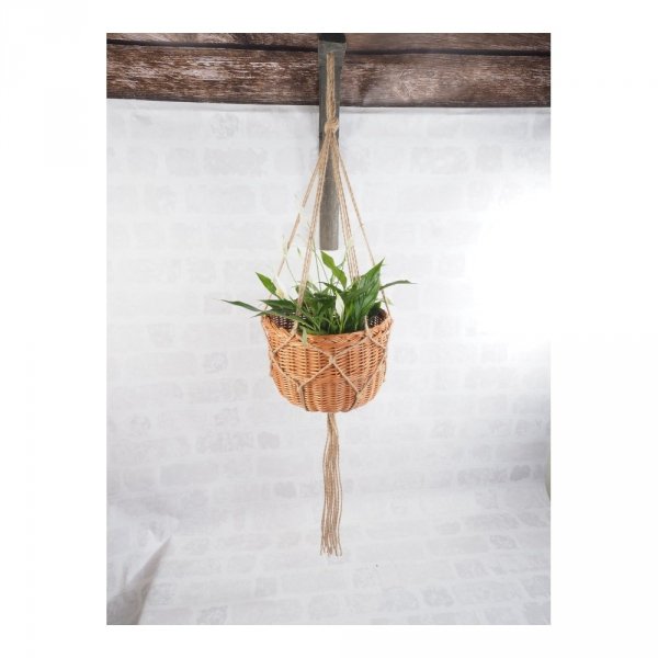 Kwietnik wiszący Boler Naturalny 30cm - sklep z wiklina - zdjęcie 1