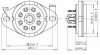 Podstawka 8pin loctal typ1, ceramiczna (B8G)