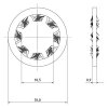Podkładka sprężysta M10, ząbkowana, stal nierdzewna