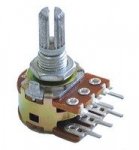 Alpha 2x250k/C reverse log (10mm) stereo