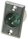 Jack - XLR male D3M Switchcraft