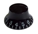 Knob guitar LES Paul style black/clear