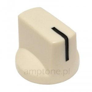 Knob Fulltone style, cream push-on
