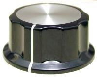 Knob X1-45 black (45x25)